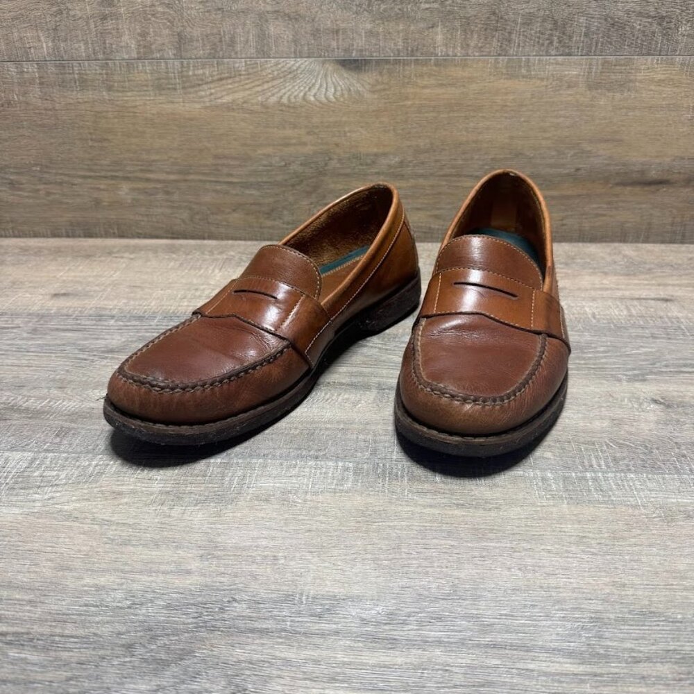E.T. Wright Brown Leather Penny Loafers Men's Size 13